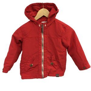 Zara Boys Size 4-5 Collection Red Jacket